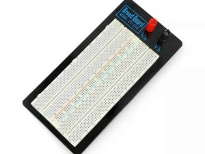 Placa de test breadboard 65x80 mm 1360 orificii + cabluri de alimentare