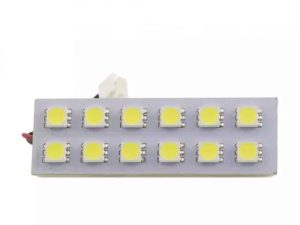 Placa LED SMD 20x60 mm 12V SMD5050 3W lumina alba 240lm inclus adaptoare W5W C5W BA9S CarGuard