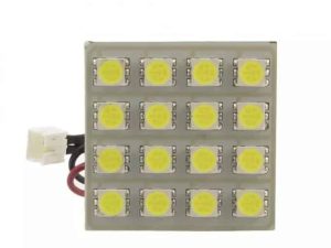 Placa LED SMD 35x35 mm 12V SMD5050 3W lumina alba 320lm inclus adaptoare W5W C5W BA9S CarGuard