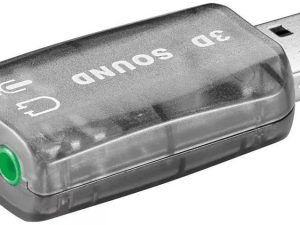 Placa sunet USB la 2 x 3.5 mm stereo Goobay