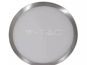 Plafoniera aplicata argintie LED 6W 420lm 3000K lumina calda V-TAC