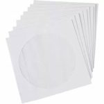 Plicuri CD /DVD din hartie alba 100buc/set