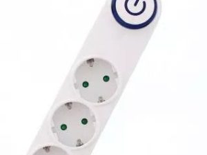 Prelungitor 3 prize 5m alb cu intrerupator cablu 3xG1.5mmp Well