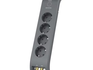 Prelungitor cu protectie 4 prize 2m gri PHILIPS SPN5144A