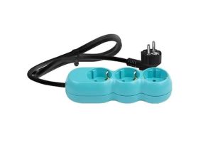 Prelungitor electric 3G1.5 turcoaz 3 prize 2m TC3015N02 Wconn
