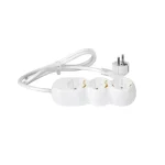 Prelungitor electric alb 3 prize 3m 3500W 3G1.5 Wconn AL3015A03