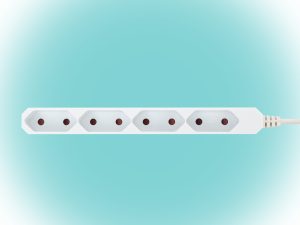Prelungitor electric Euro 4 prize 5m 2300W alb Home NV 4E-5/WH