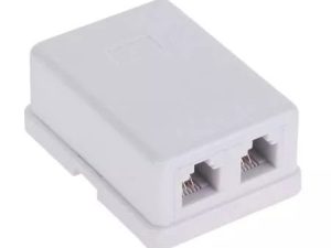 Priza 2x RJ11 telefon 6P4C dubla Cabletech