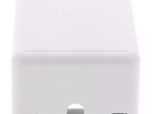 Priza de perete fara Keystone 1-port alba Well