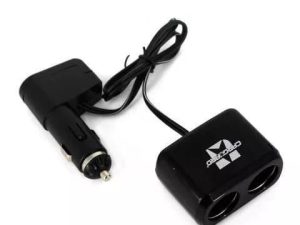 Priza dubla pentru bricheta auto cu cablu +USB 1A Carguard