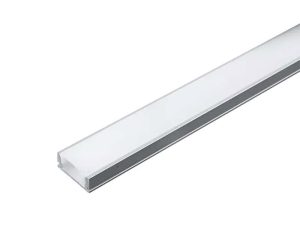 Profil aluminiu 2m pentru Banda LED 17.4mm x 7mm cu difuzor alb mat si accesorii prindere/capace V-TAC