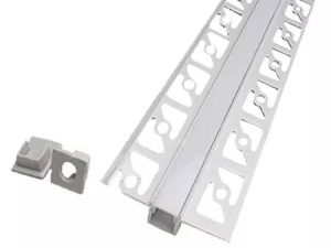 Profil aluminiu banda LED pentru rigips 2m mat V-TAC