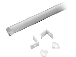 Profil aluminiu pentru banda LED 2m 15.8x15.8 mm alb pe colt V-TAC SKU-3369