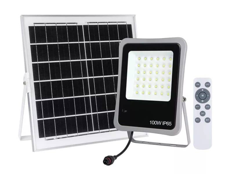 proiector-solar-well-100w-1200lm-lumina-rece-6500k-cu-panou-solar-15w-350x350x17-mm