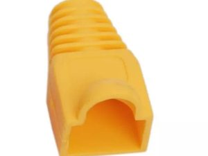 Protectie galbena pentru cablu cu modular 8P8C