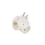 R-48/Z Conector AC supply splitter Layout 2P+PE white TIMEX-ELEKTRO