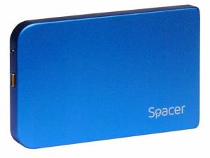 Rack extern 2.5 SATA USB 3.0 SPACER SPR-25611A albastru