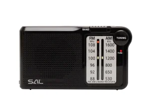Radio portabil AM-FM 2x AA negru SAL RPC5