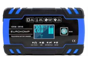Redresor automat cu microprocesor 12V 8A - 24V 4A EUROKOMP E6148