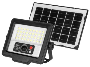 Reflector LED 60W 300lm 6500K cu panou SOLAR 4W IP65 REBEL URZ3627