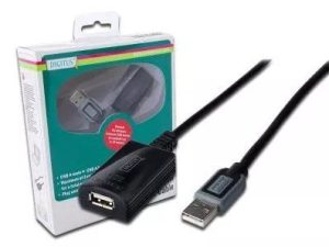 Repeater USB 2.0 A soclu - USB A mufa 10m DIGITUS DA-73100-1
