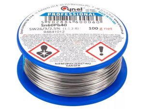 Rola fludor SN60PB40 Flux 2.5% CYNEL 2.5mm 100g