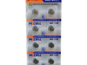 Set 10 baterii akaline PKCELL AG3 LR41 1.5V (610)
