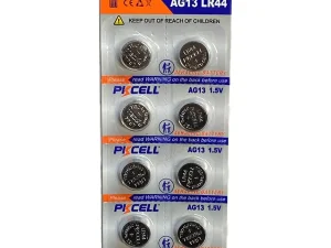 Set 10 baterii alkaline PKCELL AG13 LR44 1.5V (613)