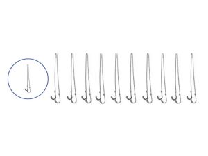 Set 10 varfuri de rezerva pentru pistol de lipit PP 75 acoperit cu nichel HOME