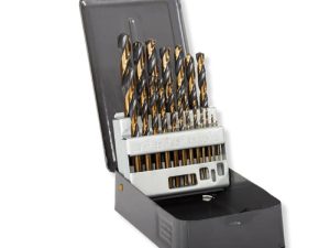 Set 19 burghie metal HSS 135 in cutie 1-10 mm otel rapid de inalta calitate Proline 79219