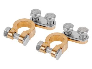 Set 2 borne baterie auto + / - ZLA0101