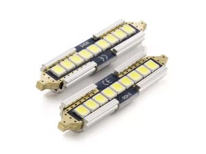 Set 2x becuri auto C5W C10W 41mm LED SMD alb 12V 5W 650lm Canbus interior portbagaj Carguard