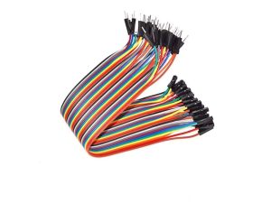 Set 40buc cabluri breadboard 20cm tata-mama