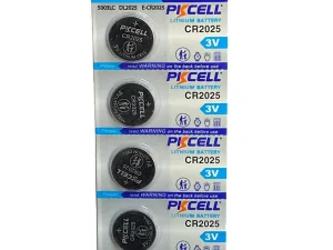 Set 5 baterii PKCELL CR2025 3V LITHIUM (621)