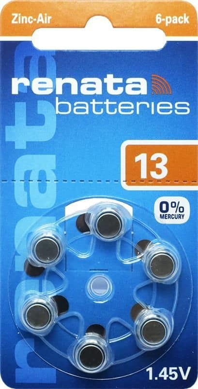 set-6-baterii-auditive-za13-pr48-13-145v-zinc-air-renata-6buc-blister