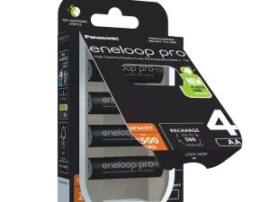 Set acumulatori AA NIMH 2500mAh R6 Eneloop Panasonic 4buc Plastic Free