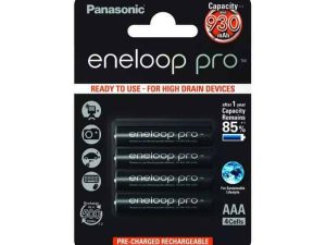 Set acumulatori AAA NIMH 930mAh R3 Eneloop Panasonic 4buc