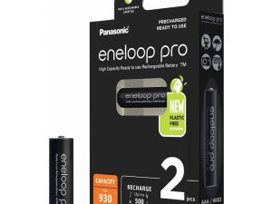 Set acumulatori Panasonic Eneloop Ni-MH 2x AAA (R3) 930mA PRO 2buc BK-4HCDE/2BE