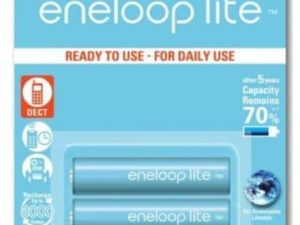 Set acumulatori Panasonic Eneloop Ni-MH 2x AAA(R3) 550mA lite Power 2buc BK-4LCCE/2BE