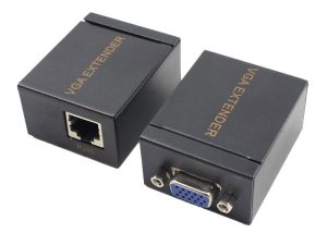 Set adaptor prelungire VGA prin RJ45 CAT5/6/7 maxim 60m 1080P 2buc/set