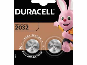 Set baterii 2x CR2032 DURACELL LITIU 3V 225mAh 20x3.2mm