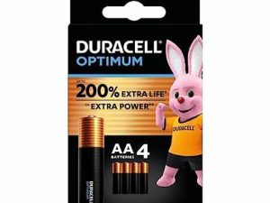 Set baterii alcaline AA R3 DURACELL OPTIMUM 4buc MX1500