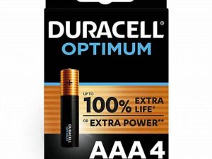 Set baterii alcaline AAA R03 DURACELL OPTIMUM 4buc MX2400
