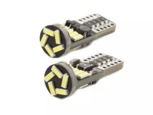 Set becuri LED auto W5W T10 3W 6500K 150lm 12V pentru interior/portbagaj CARGUARD