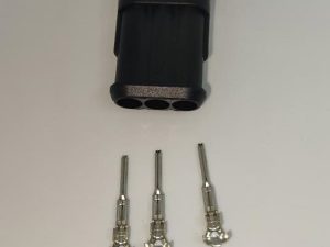 Set conector cablu Superseal 1.5 tata mufa 3 pin 3 pini inclusi + 3 garnituri incluse IP67 TE Connectivity 282105-1-SET-M
