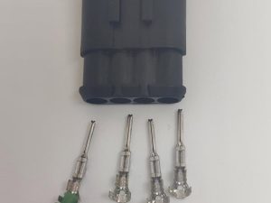 Set conector cablu Superseal 1.5 tata mufa 4 pin 4 pini inclusi + 4 garnituri incluse IP67 TE Connectivity 282106-1-SET-M