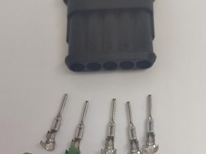 Set conector cablu Superseal 1.5 tata mufa 5 pin 5 pini inclusi + 5 garnituri incluse IP67 TE Connectivity 282107-1-SET-M