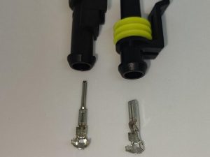 Set conectori cablu Superseal 1.5 tata-mama mufa 1 pin +2 pini inclusi + 2 garnituri incluse IP67 TE Connectivity 282103-1-SET-M