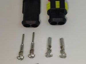 Set conectori cablu Superseal 1.5 tata-mama mufa 2 pin +4 pini inclusi + 4 garnituri incluse IP67 TE Connectivity 282104-1-SET-M