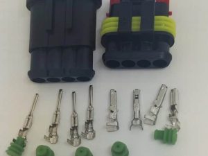 Set conectori cablu Superseal 1.5 tata-mama mufa 4 pin +8 pini inclusi + 8 garnituri incluse IP67 TE Connectivity 282106-1-SET-M